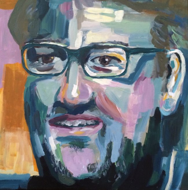 Wolfgang 1 © Tina Steffens 2016 50x50cm Acryl auf Leinwand #Verkauft