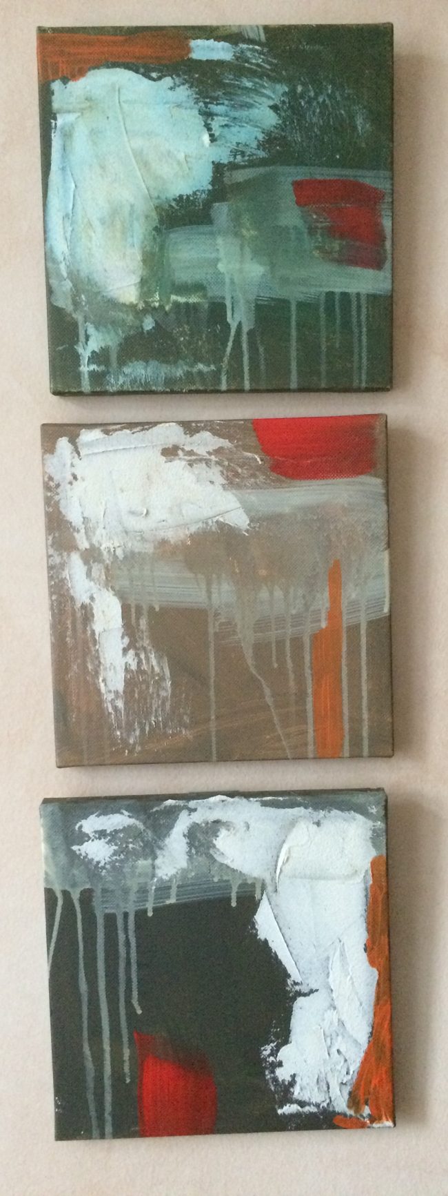 Triple1-3 © Tina Steffens cm Mischtechnik auf Leinwand #Verkauf