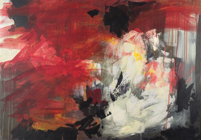 Storm © Tina Steffens 2016 70x100cm Mischtechnik auf Leinwand #100145