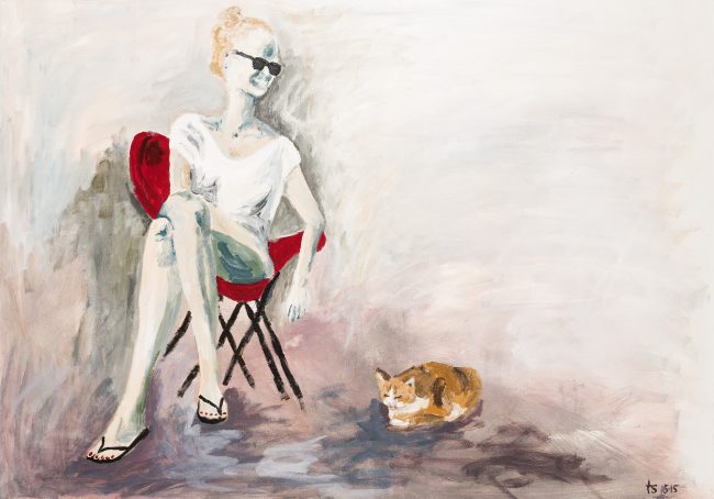 Emma & Leo © Tina Steffens 2015 80x117cm Acryl auf Leinwand #100100