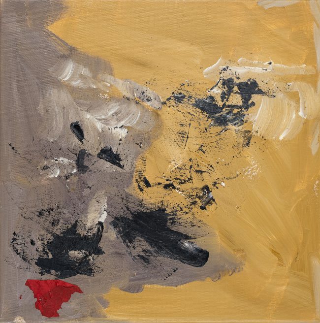 Caramel 3/3 © Tina Steffens 2017 40x40cm Mischtechnik auf Leinwand #100135