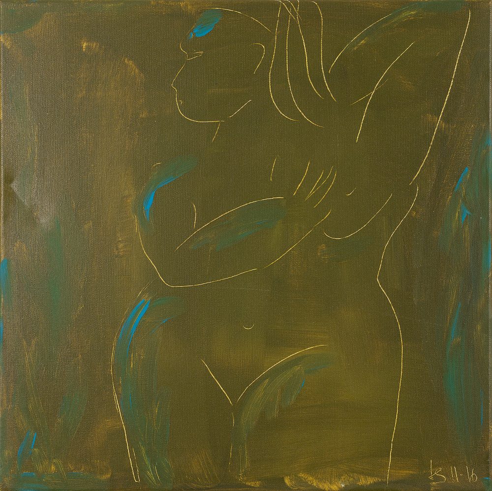 Woman © Tina Steffens 2016 50x50cm Acryl auf Leinwand #100132