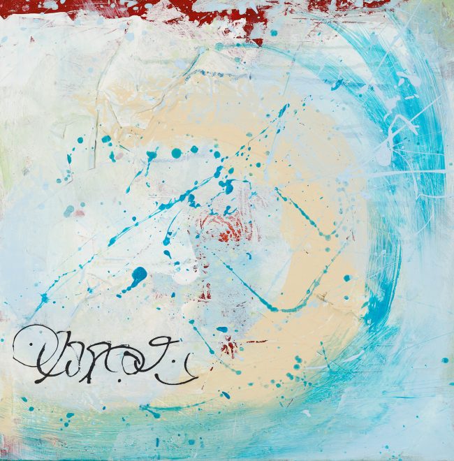 Water 1 © Tina Steffens 2017 40x40cm Mischtechnik auf Leinwand #100118