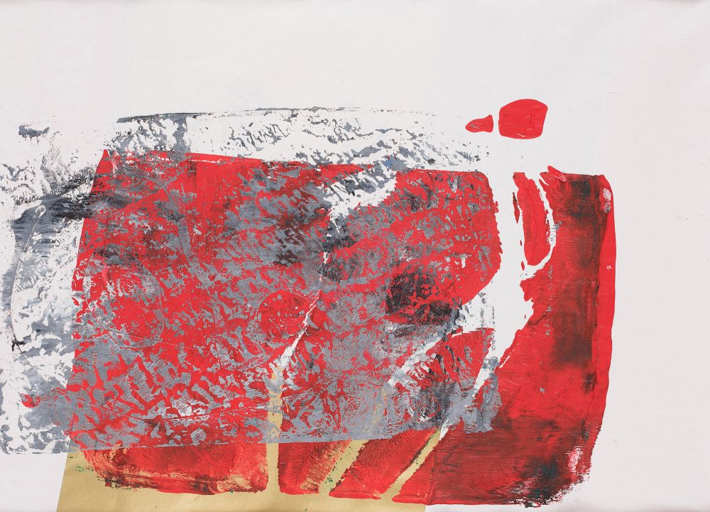 Gold © Tina Steffens 13,8 x 19 Passepartout 24 x 30cm Schwarz Druck Acryl auf Papier