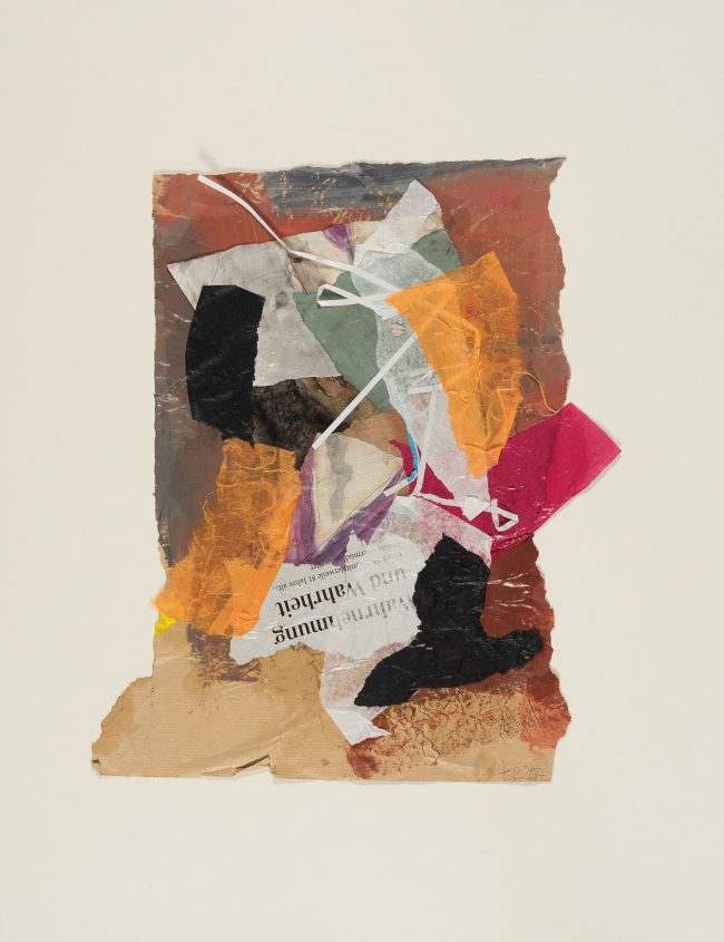 Paper 2 © Tina Steffens 2018 56 x 50cm Papiercollage #100192