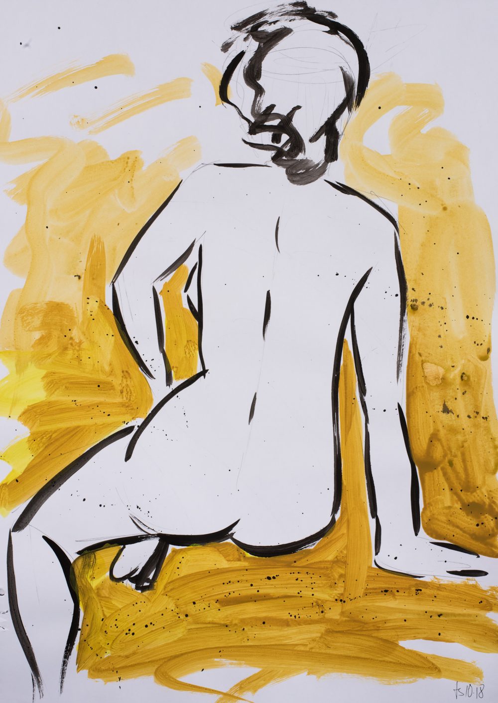 Corfu 2 © Tina Steffens 2018 60 x 42cm Acryl auf Papier #100209