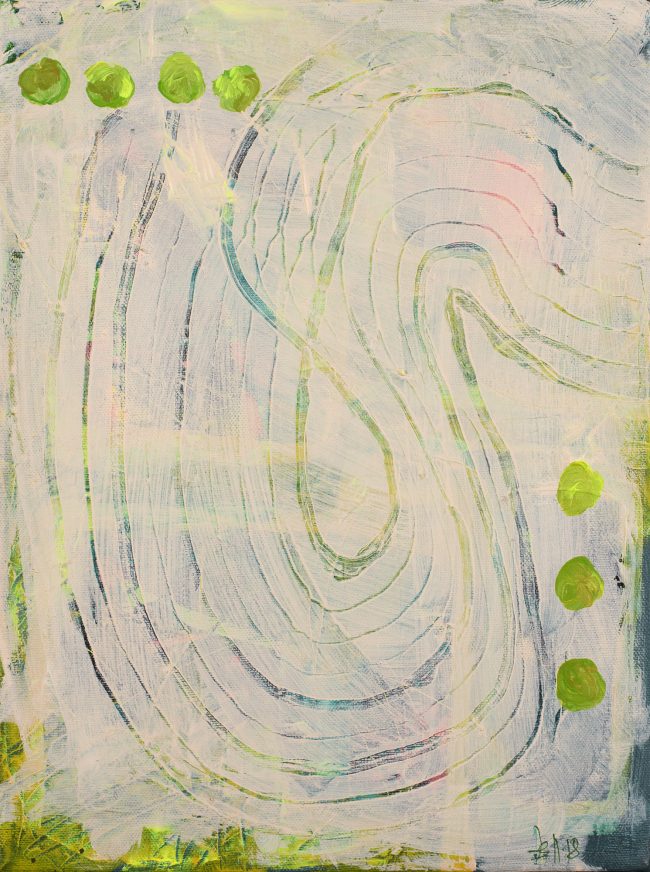 Spuren © Tina Steffens 2018 40 x 30cm Acryl auf Leinwand #100309
